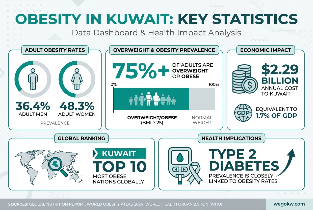 Obesity in Kuwait: key statistics