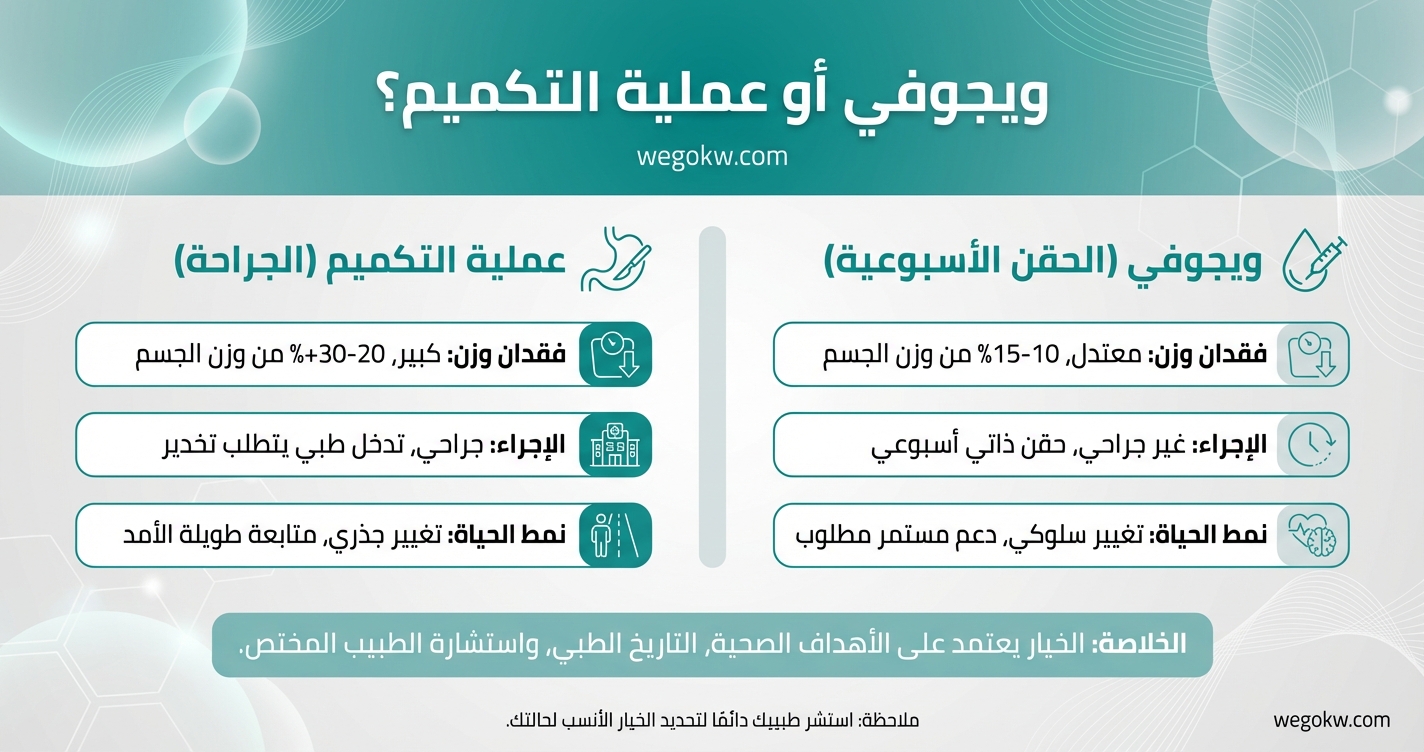ويجوفي مقابل عملية التكميم: كيف تختار الأنسب لك؟
