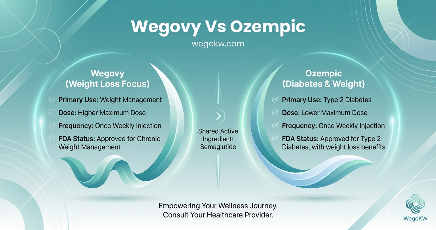 Wegovy vs Ozempic: The Same Molecule on Different Missions